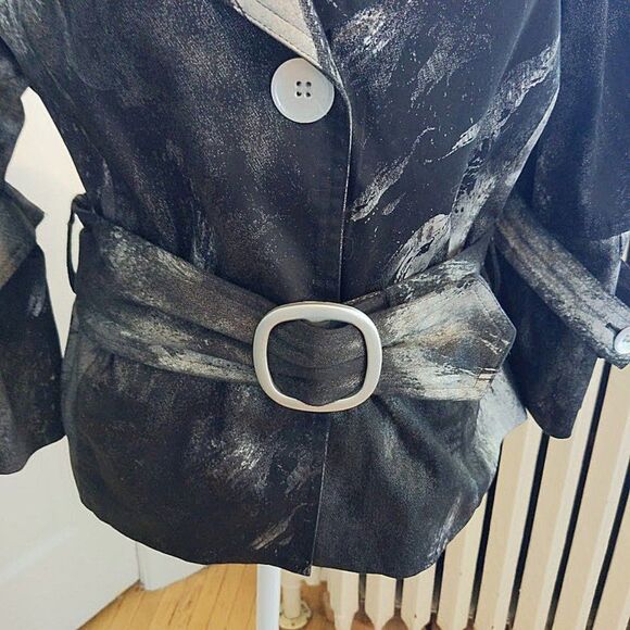 Cartise Jacket Spray Paint Splatter Evening Belt Art to Wear Formal Size 6 - Picture 6 of 11